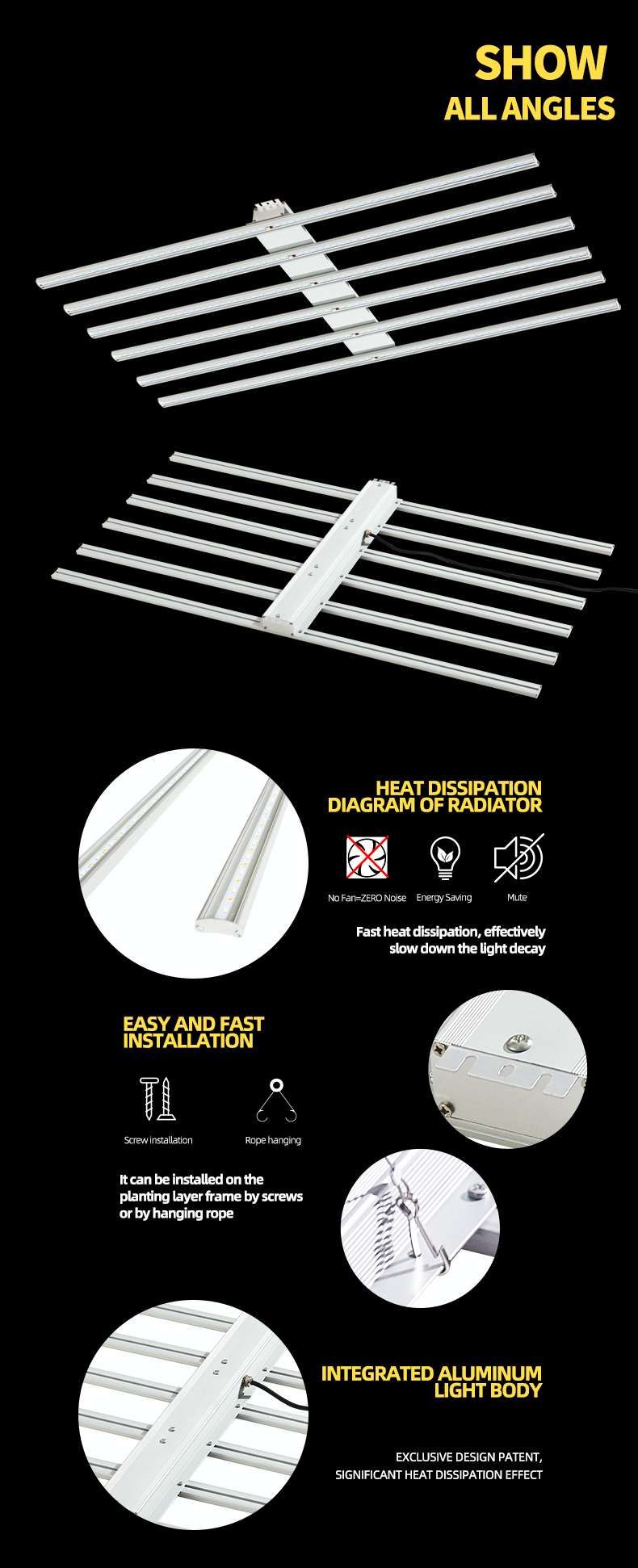 Vertical farm grow lights