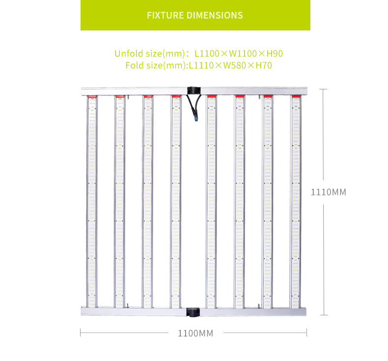 640W FOLDING LED grow light