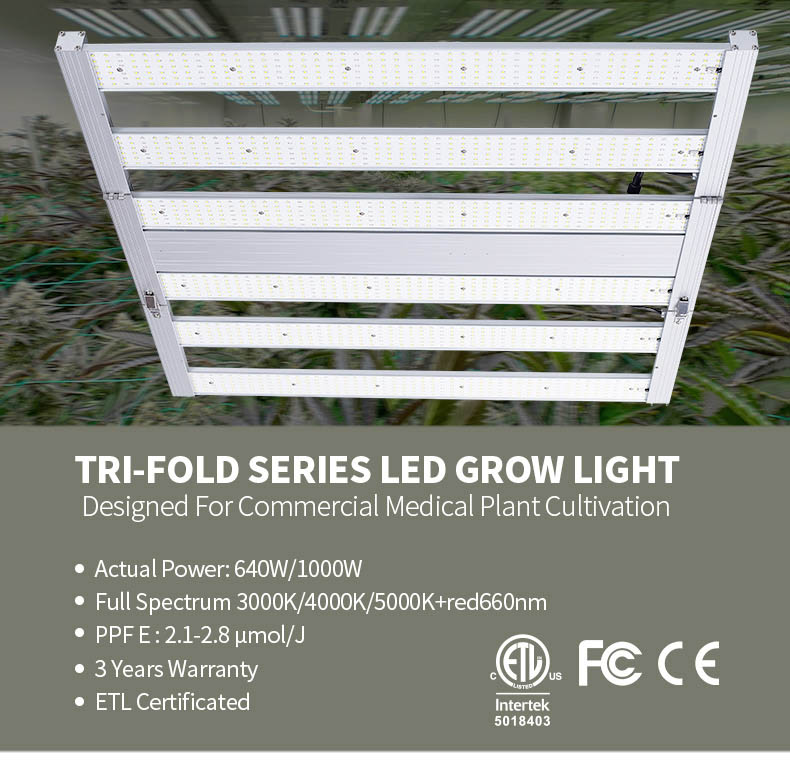 Hydroponics led grow light bar