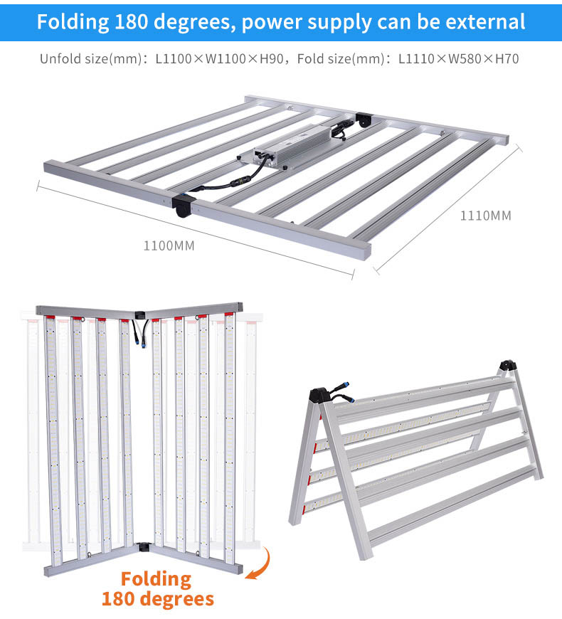 8 bar led grow light for medical plants