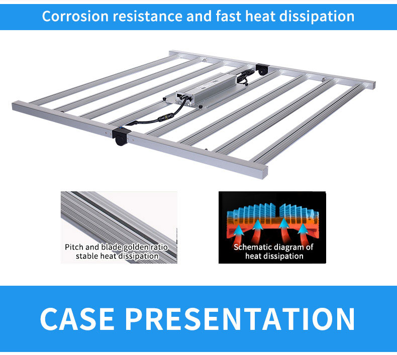 8 bar led grow light for medical plants