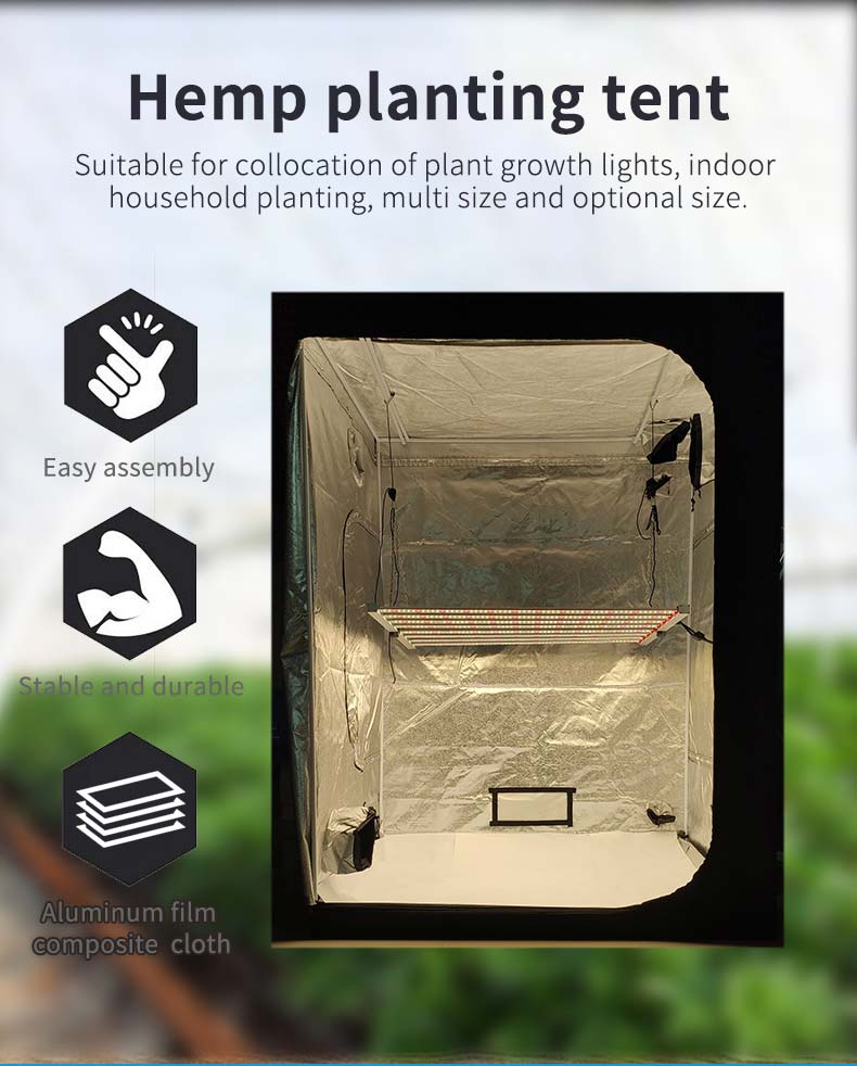 aluminum 600d oxford grow tent full kit