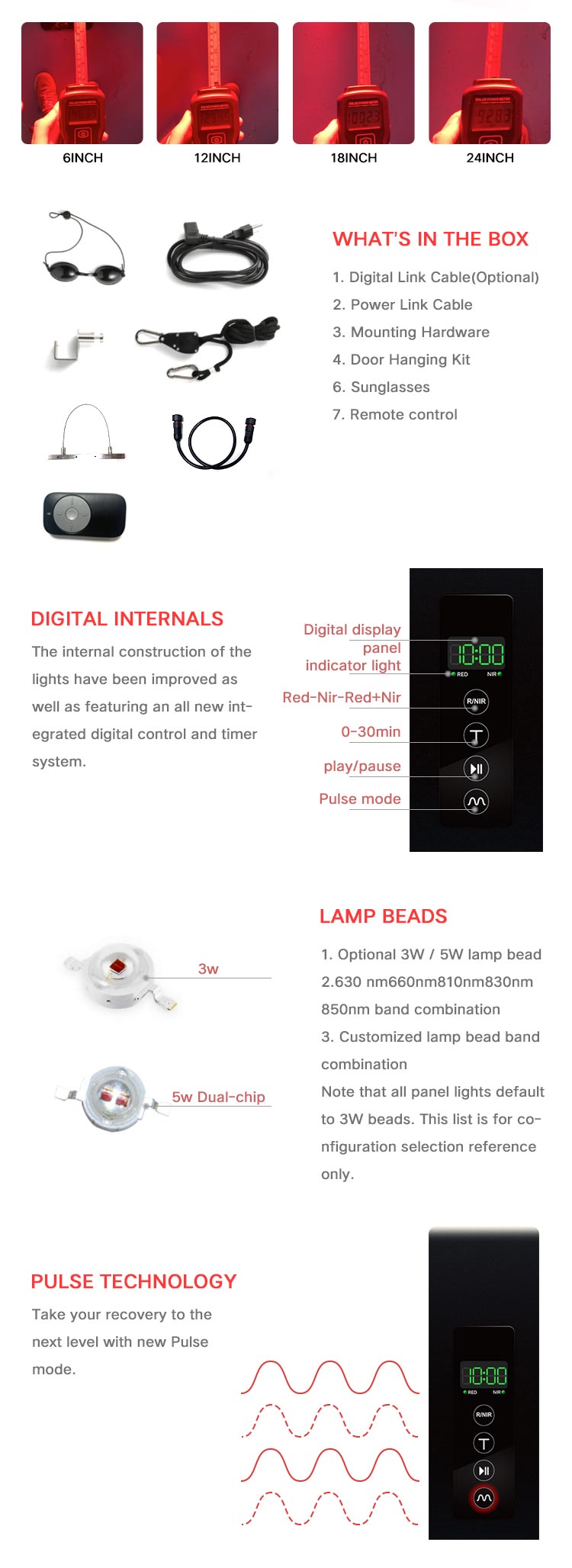 Red Light LED Panel 660nm 850nm Near Infrared