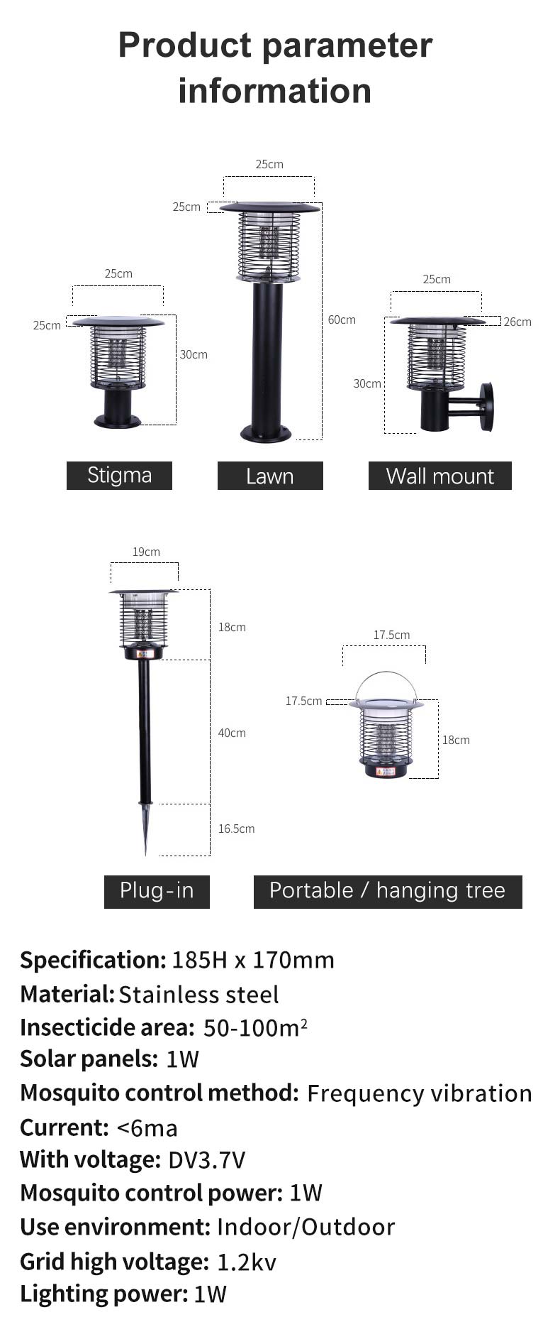 solar mosquito killer lamp